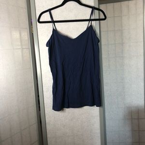 H&M basic blue tank top - great for layering!